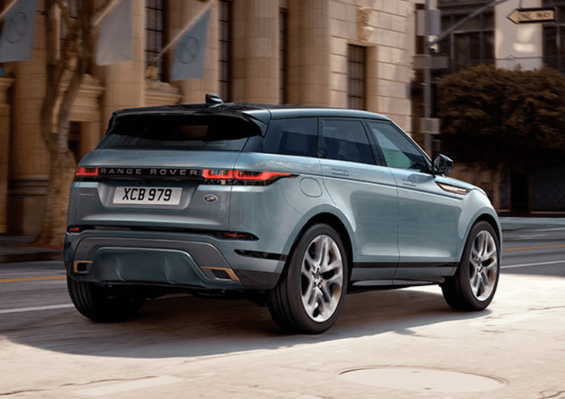 Rear-view camera on the new Evoque