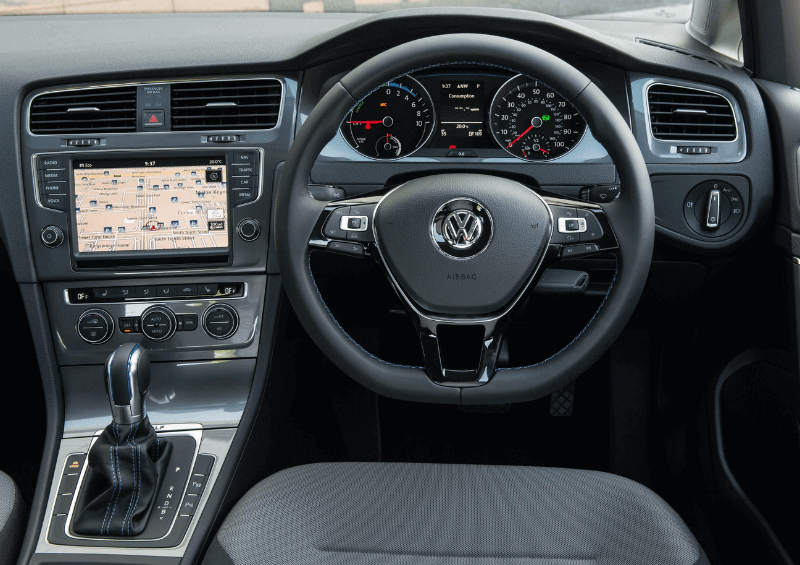 VW E-Golf dashboard