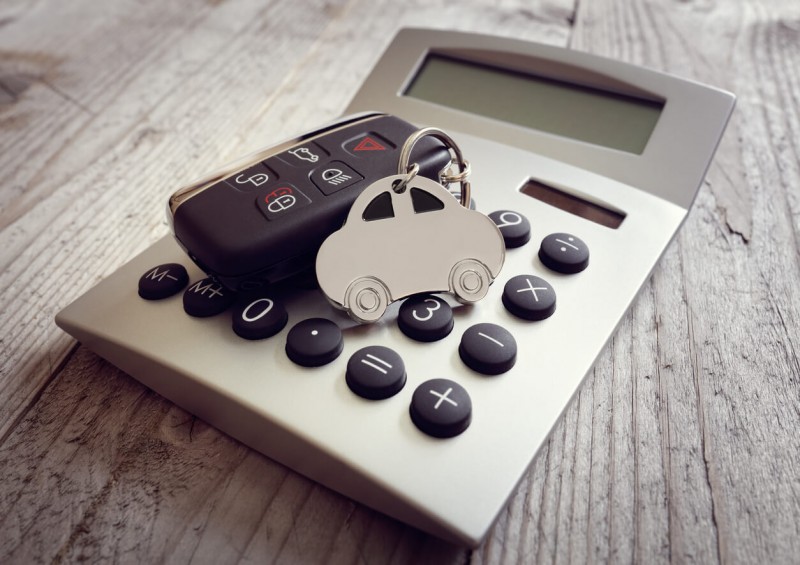 Car keys and calculator