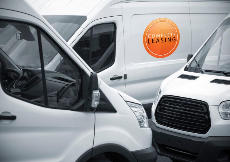 Complete Leasing logo on brand new van
