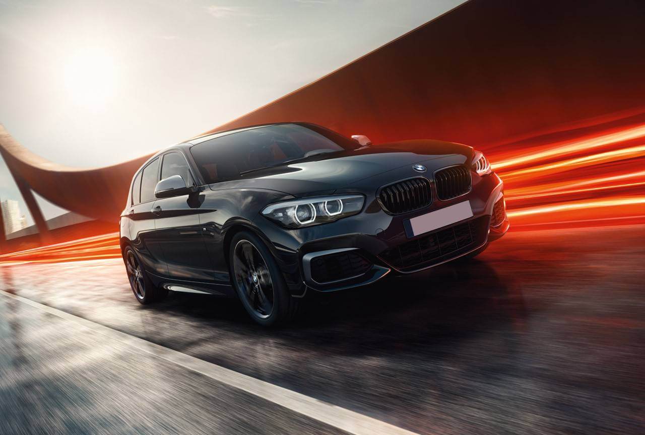 BMW 1 Series M140i in black