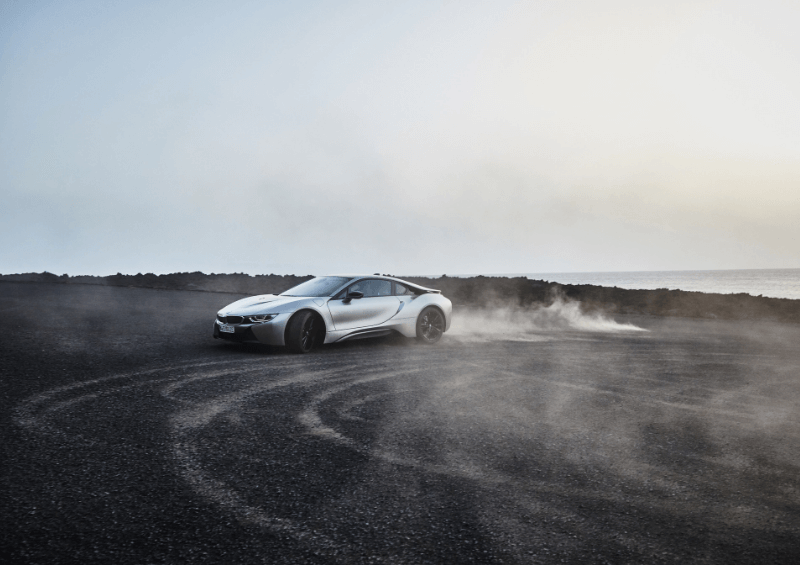 BMW i8 silver