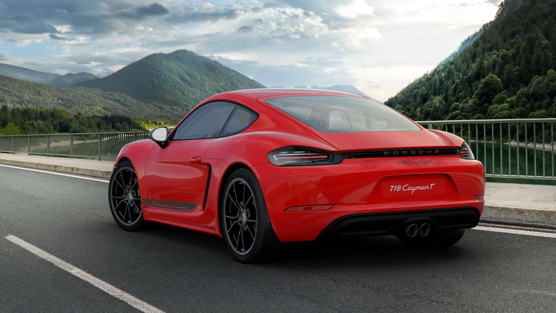 Porsche 718 Cayman T rear