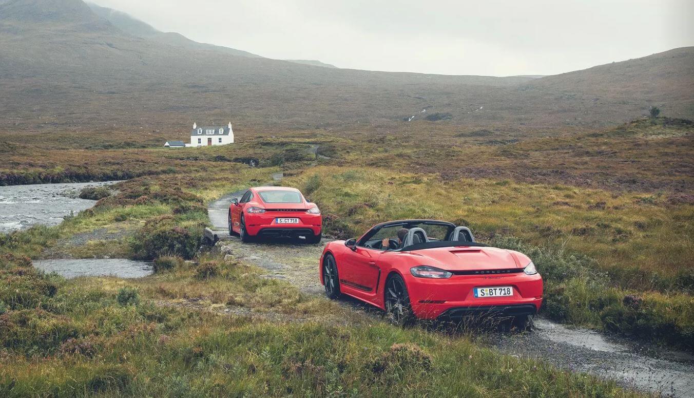 Porsche 718 Cayman T coupe and boxter