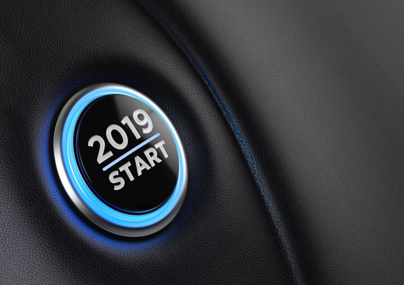 2019 start button in car