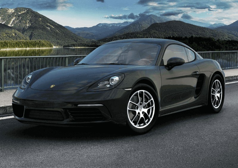 Porsche 718 Cayman in black